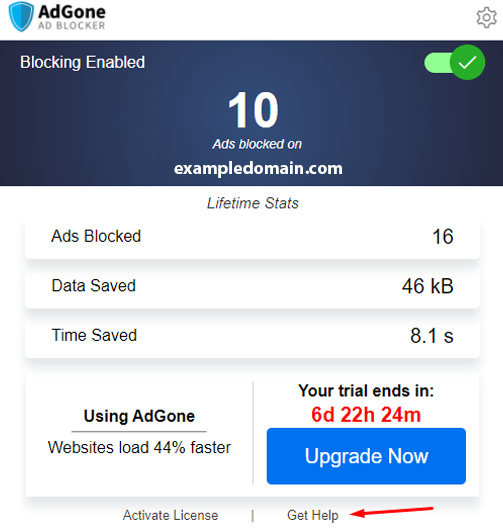AdGone Ad Blocker - Get Help