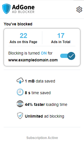 AdGone Browser Action